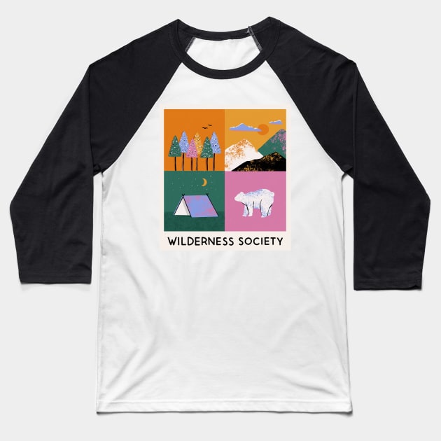 Wilderness Society Baseball T-Shirt by Megan Roy